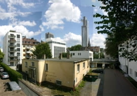 Typowy dom kostka zamieniony w nowoczesną willę - Residence Schmuck we Frankfurcie, proj. Meixner Schluter Wendt