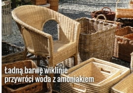Wiklinę można czyścić szmatką zwilżoną wodą utlenioną