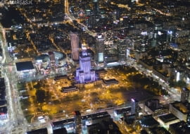 Warszawa widziana z góry