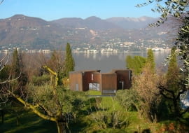 Steven Holl, architektura, dom jednorodzinny, sun slice house, włochy, alpy, dom, światło