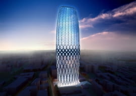 bukareszt, rumunia, zaha hadid, wieżowce, Dorobanti Tower