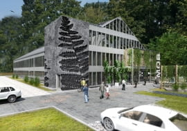 Koncepcja rozbudowy Miejskiego Ogrodu Botanicznego w Zabrzu - Miejski Ośrodek Botaniczny. Proj. Studio BB Architekci