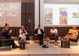 Od lewej: Paweł Kunz, Małgorzata Miernik, Grzegorz Rojek, Piotr Kalinowski, Aneta Książek.