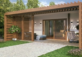 Drewniane zadaszenie