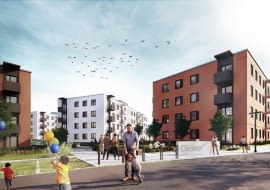 Mieszkanie Plus Toruń - ul. Okólna. Projekt: S.A.M.I Architekci