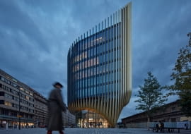 Masaryčka w Pradze. Proj. Zaha Hadid Architects