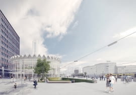 Nowa Rotunda. Zwycięski projekt autorstwa Bartłomieja Gowina i Krzysztofa Siuty.