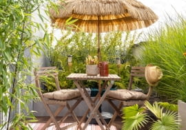 Balkon jak w tajskim kurorcie