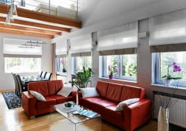 02.07.2014 , Warszawa , wnetrza , okna . zasłony , rolety , sesja dla : Cztery Katy , stylizacja Elzbieta Blasikiewicz . Fot. Michal Mutor SLOWA KLUCZOWE: WNETRZA