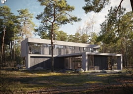 Dom po drugiej stronie lustra - projekt pracowni 81.waw.pl