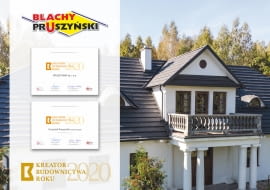 nagroda wyróżnienie kreator budownictwa Blachy Pruszyński Krzysztof Pruszyński blachodachówka blacha płaska panele na zatrzask