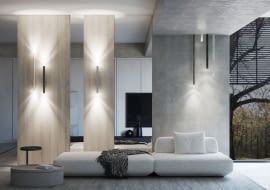 Ta kolekcja wyróżnia się smukłym kloszem o średnicy 4 cm i szeroką gamą produktów dostępną w różnorodnej kolorystyce. Z uwagi na swoją formę lampy emitują subtelne światło.