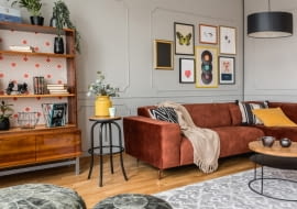 Styl eklektyczny: salon.