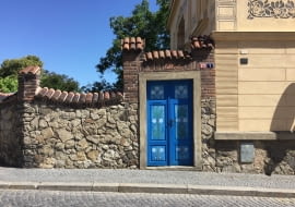 Drzwi malowane - Kutna Hora, Czechy