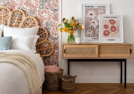 Sypialnia w stylu boho