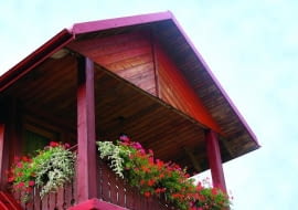 Drewniana podbitka dachowa