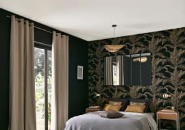 Zasłona blackout Aleyna beżowa 140 x 280 cm na przelotkach Inspire