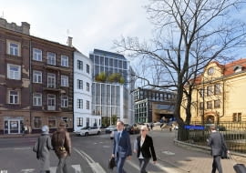 Nowy zespół biurowy w centrum Lublina. Proj. MTA Architekci