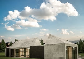 Dom z widokiem na Beskidy - wizualizacja