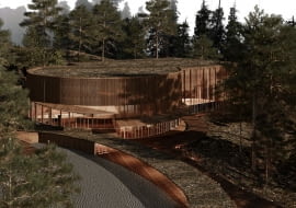 Pierwsze miejsce w konkursie na rozbudowę Opery Leśnej w Sopocie. Proj. inż. arch. Małgorzata Partyka i inż. arch. Monika Pergoł