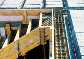 schody żelbetowe, schody betonowe, szalunek, strop