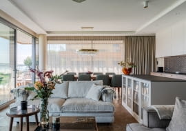 Mieszkanie nad Zalewem Zegrzyńskim - aranżacja projektu Deer Design