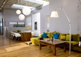 loft,lofty,aranżacja wnętrz,projektowanie wnętrz,salon,oświetlenie salonu