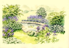 Projekt rabaty biało-niebieskiej