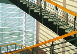 Klatka schodowa 2, akryl na płótnie, 33 x 27 cm, 2007.
