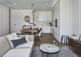 Francuski styl - mieszkanie na warszawskim Żoliborzu