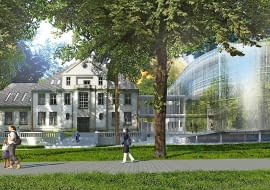 Aquarium - rozbudowa willi Neumann w Gliwicach na siedzibę PWIK