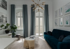 Mieszkanie we Wrocławiu z elementami zieleni i złota