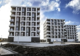 Baumit Fasada Roku 2015 - Kategoria Budynek Wielorodzinny Nowy, Nagroda Jury</br> Osiedle Morena, Olsztyn - KAPS ARCHITEKCI Korneluk Parysek Słowik Sp. z o. o.
