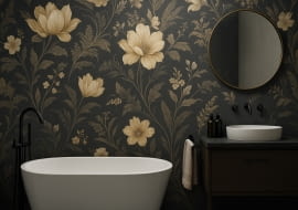 Czy tapeta wodoszczelna do łazienki może być elegancka?