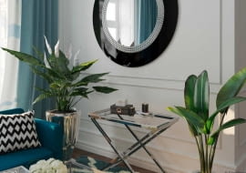 Styl glamour: salon z kuchnią. Styl glamour rządzi!