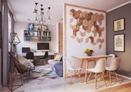 mieszkanie, niewielkie mieszkanie, ciekawe mieszkanie