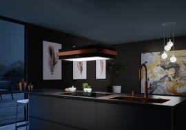 Okap wyspowy Mythos Masterpiece miedziany