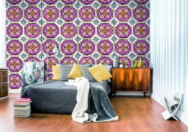 Taniec różowych linii, fizelinowa, 100 zł/rolka, artgeist.pl