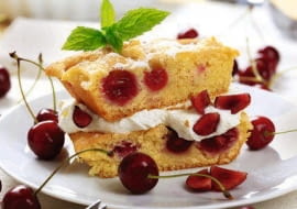 ciasto z wiśniami