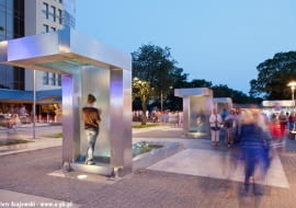 międzyzdroje, promenada, przestrzeń publiczna, wypoczynek, morze, krajewski