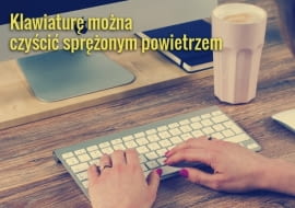 Klawiatura to prawdziwa pułapka na okruszki i inne zanieczyszczenia