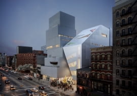 Kolejna bryła Nowego Muzeum Sztuki Współczesnej w Nowym Jorku. Proj. OMA