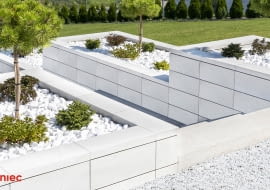 Bloczki ROMA Horizon w kolorze białym.