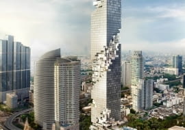 urbanistyka, wieżowce, rem koolhaas, wieżowiec, oma, bangkok, tajlandia, MahaNakhon Tower