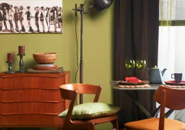 04.12.2013 , CZTERY KATY , KOLOR I WZOR , TEMAT OLIWKA I BRAZ , SESJA DLA : CZTERY KATY , STYLIZACJA JOANNA PLACHECKA . FOT. MICHAL MUTOR / AGENCJA GAZETA SLOWA KLUCZOWE: WNETRZA DEKORACJE