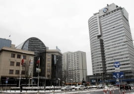 02.04.2013 Warszawa . Ulica Grzybowska . Budynek Atrium . fot . Przemek Wierzchowski / Agencja Gazeta SLOWA KLUCZOWE: atrium budynek centrum zabudowa