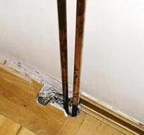 INSTALACJA CO , STARE RURY WYMIENIONO NA NOWE O MNIEJSZEJ SREDNICY