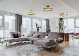 Apartament z widokiem na Warszawę