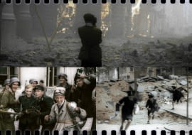 kadry z filmu Powstanie Warszawskie