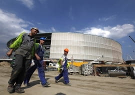 Stadion we Wrocławiu nabiera kształtów